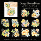 Orange flower dream of butterflies