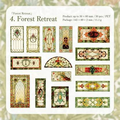 Vintage Floral Tile Sticker Pack