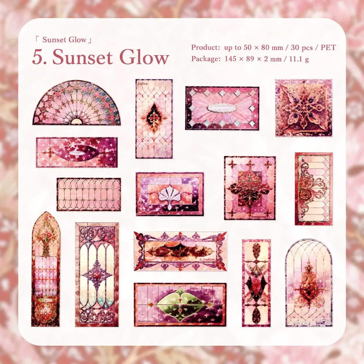 Vintage Floral Tile Sticker Pack