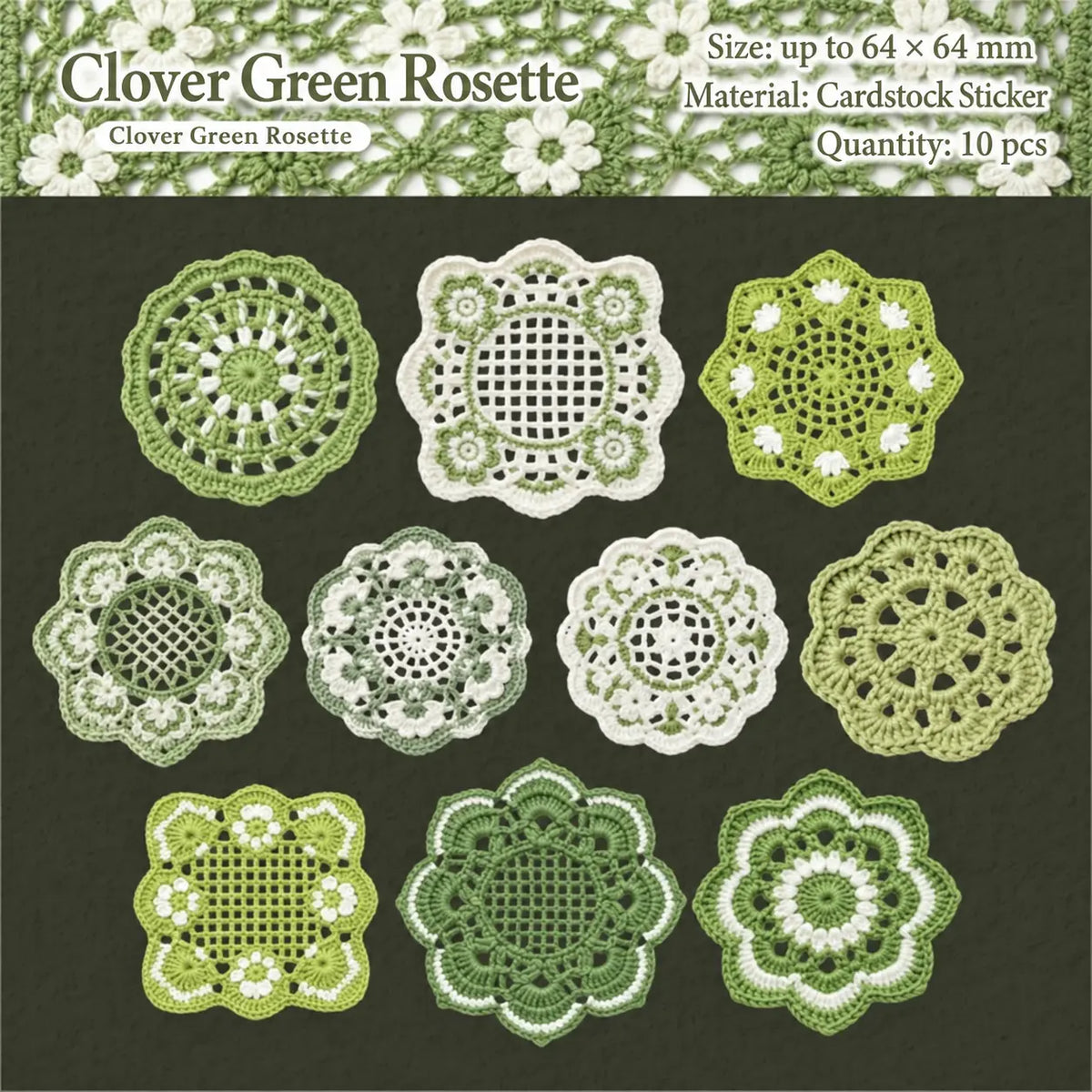 Woven Floral Notes Sticker Pack