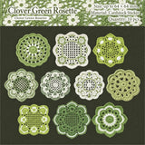 Clover Green Rosette