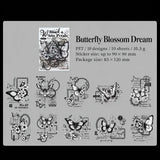 Butterfly shadow flower dream