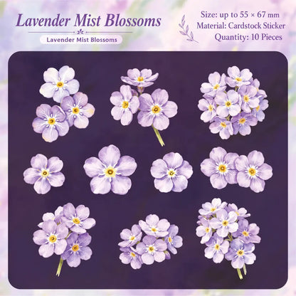 Vintage Floral Notes Sticker Pack