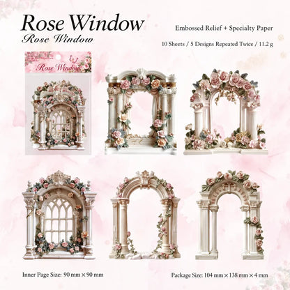 Vintage Floral Window Sticker Pack