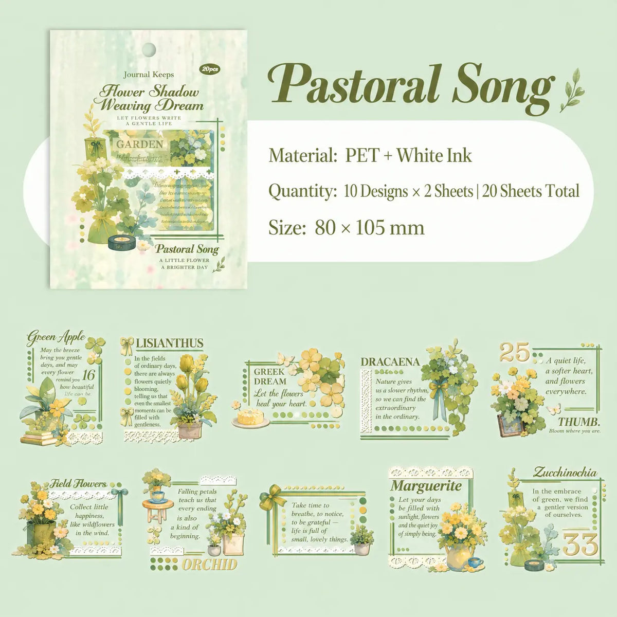 Floral Dream Botanical Sticker Pack