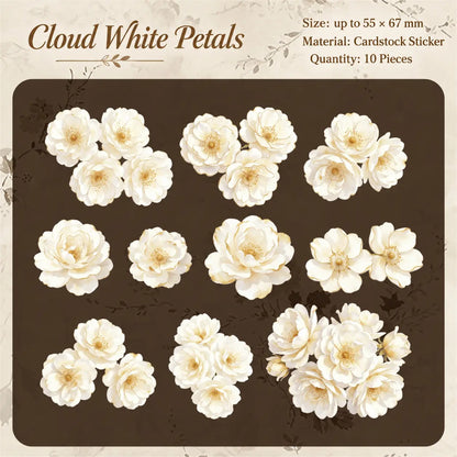 Vintage Floral Notes Sticker Pack