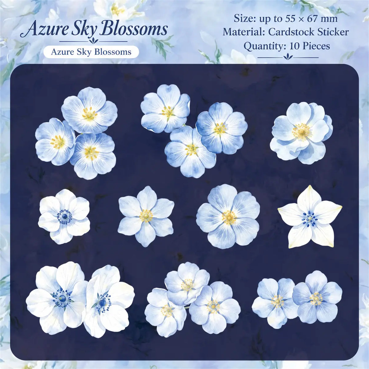Vintage Floral Notes Sticker Pack