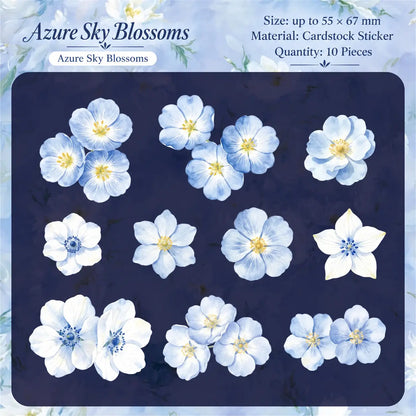 Vintage Floral Notes Sticker Pack