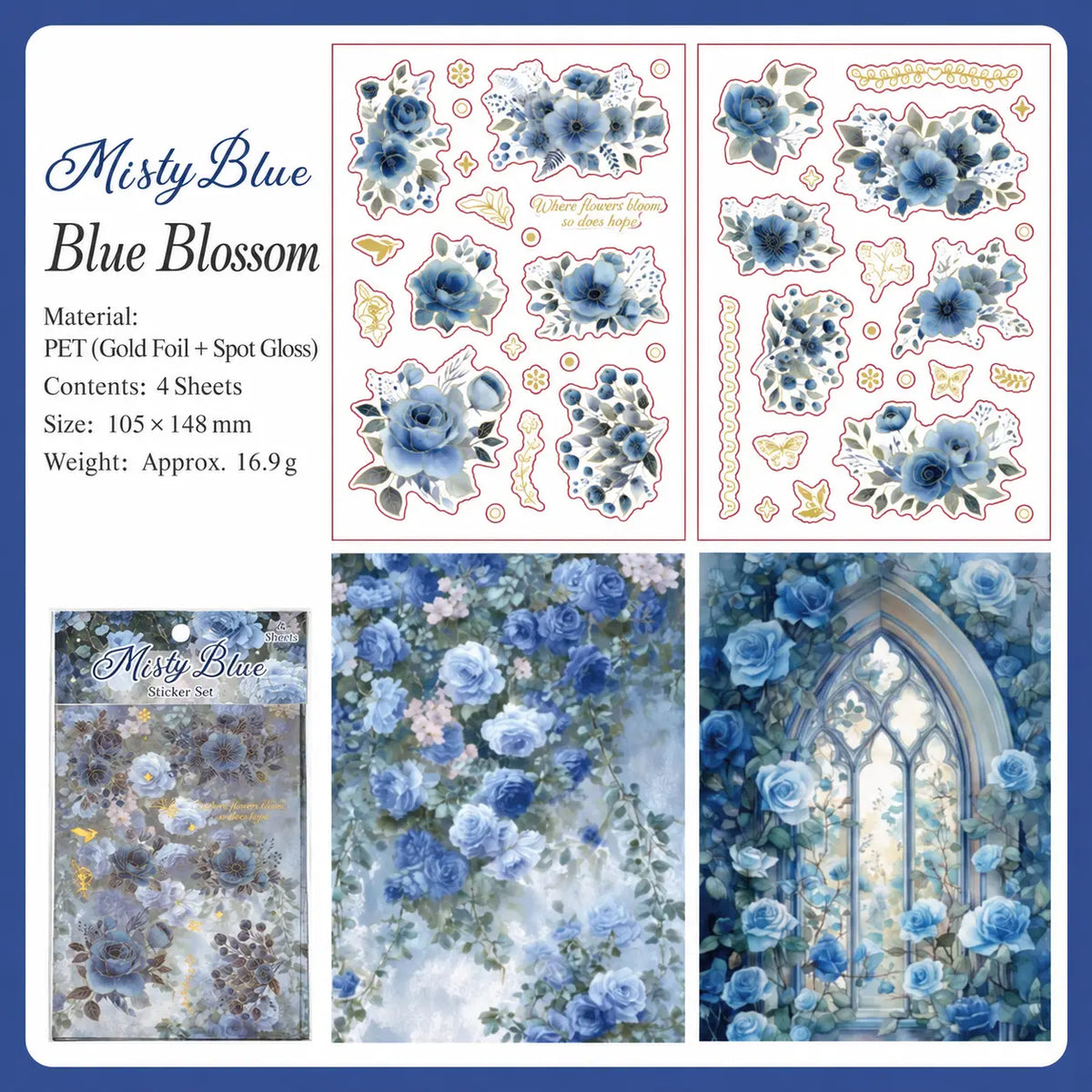 Windowside Flower Collection Sticker Pack