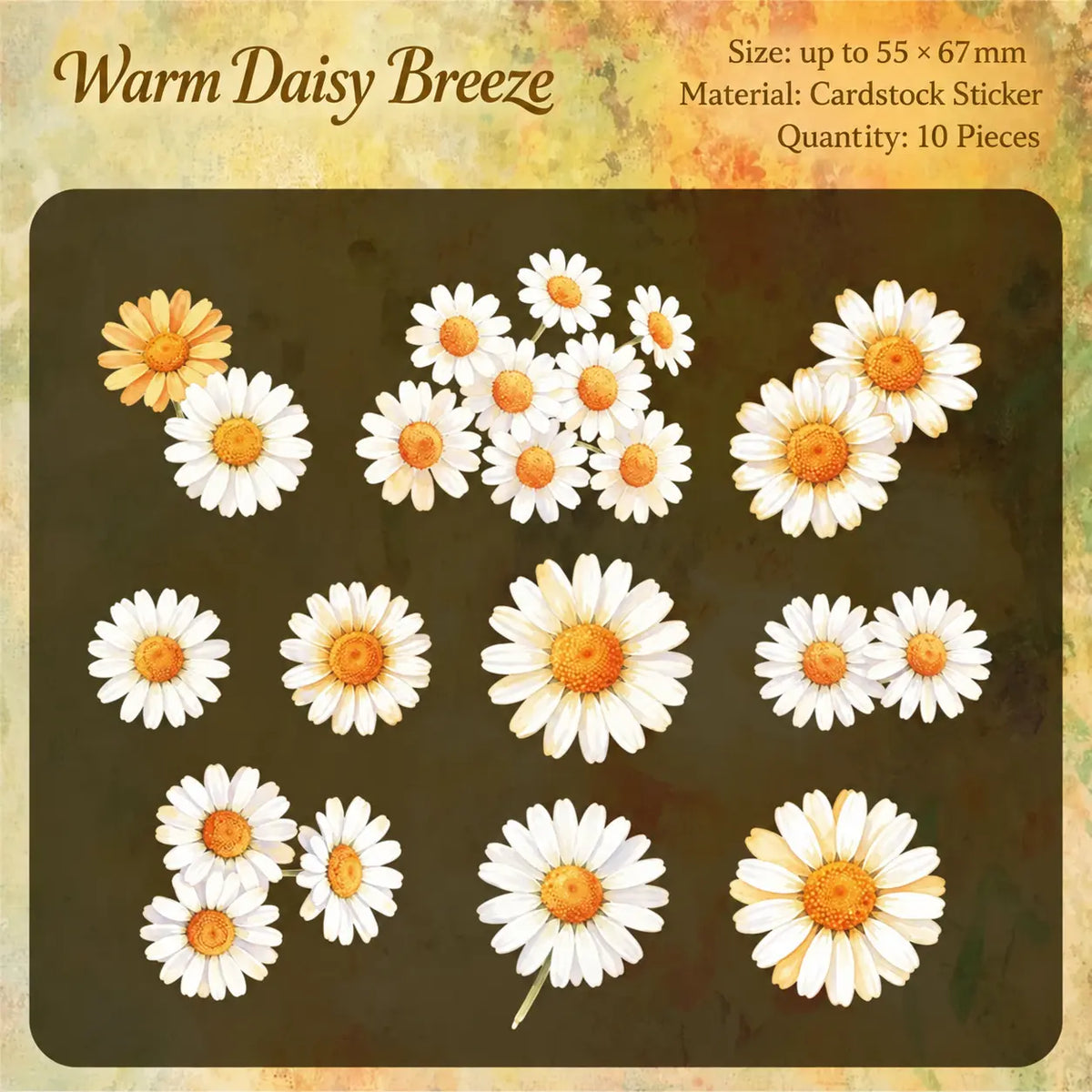 Vintage Floral Notes Sticker Pack
