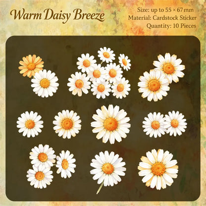 Vintage Floral Notes Sticker Pack