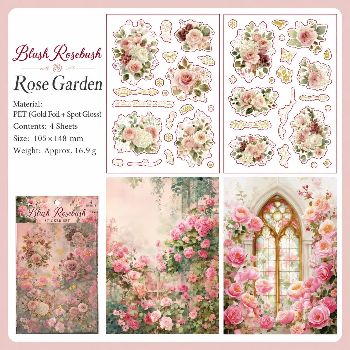 Windowside Flower Collection Sticker Pack