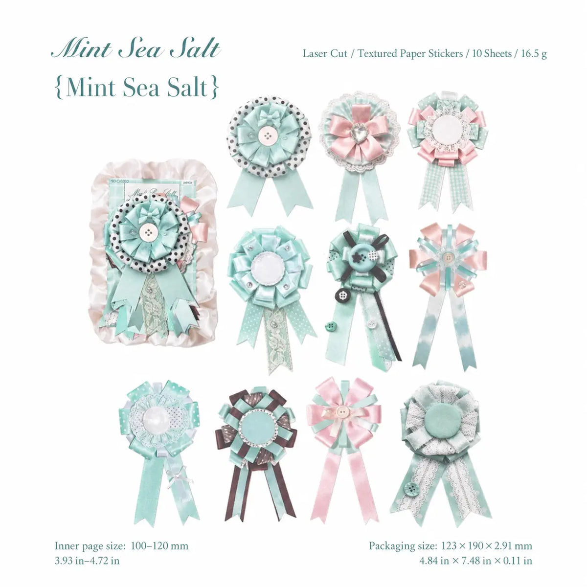 Vintage Ribbon Medal Sticker Pack