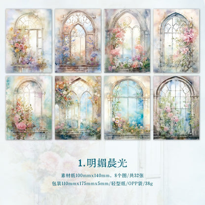 Embrace Of Flowers Material Paper
