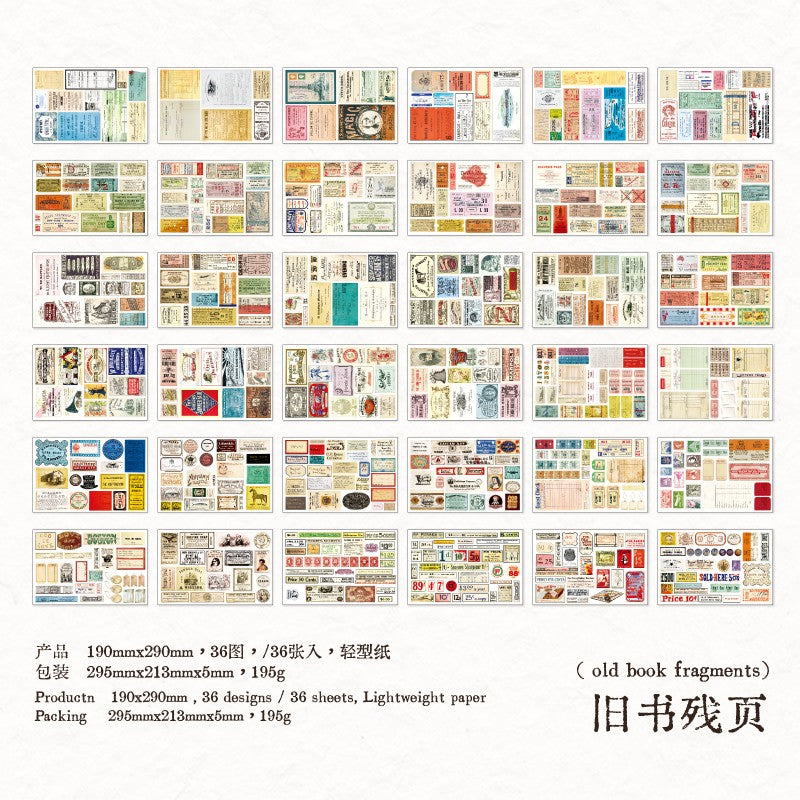 Retro Specimen Material Paper