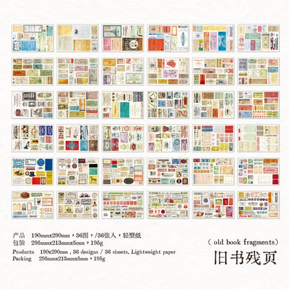Retro Specimen Material Paper