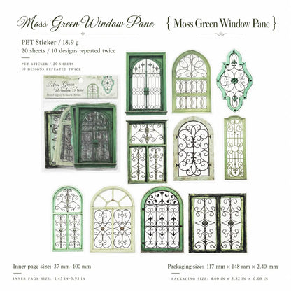 Iron Flower Window Series Botanical Sticker Pack