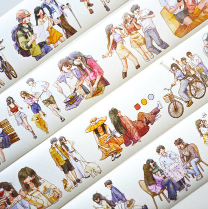 Whole Roll 5cm*5m Life Moments Die Cutting Washi/PET/Fog PET Tape for journaling, scrapbooking and collage