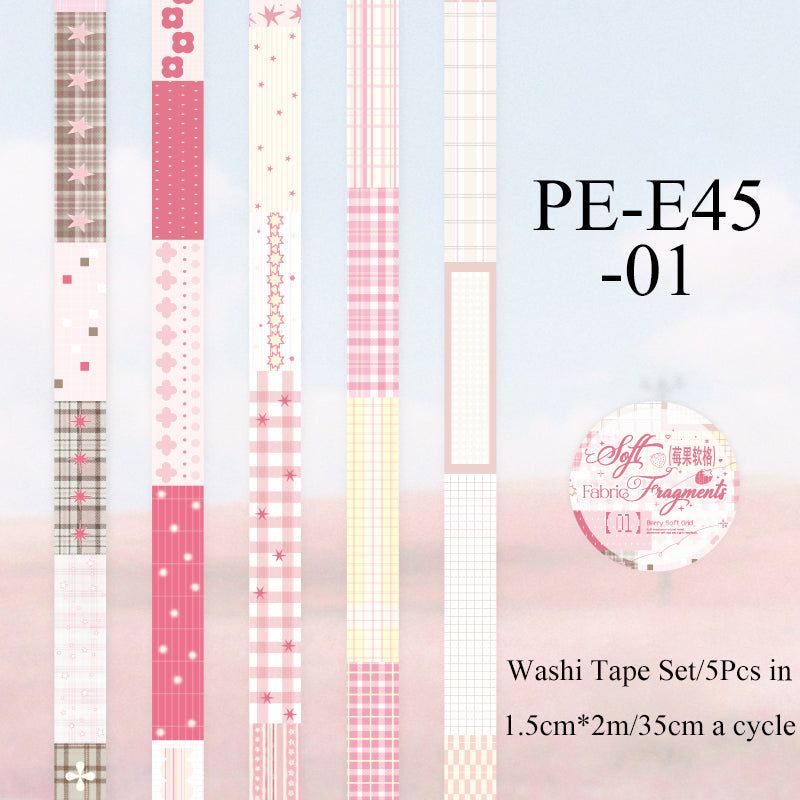 Fabric Fragment Series Washi Tape Set