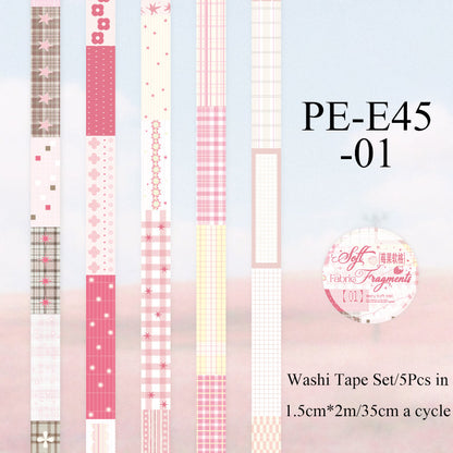 Fabric Fragment Series Washi Tape Set