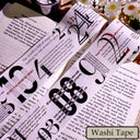 Whole Roll 5cm*5m Figure Saying Die Cutting Washi/PET Tape