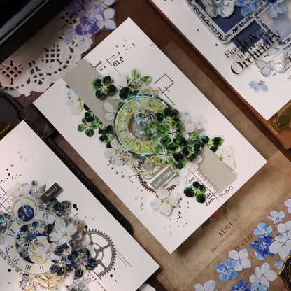 Starry Flower Sea Die-Cutting Washi Tape - Whole Roll 5cm×6m