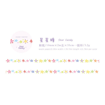 Colorful Candy Notes Series Washi Tape