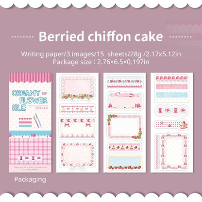 Creamy Flower Isle Die-Cut Sticker Book