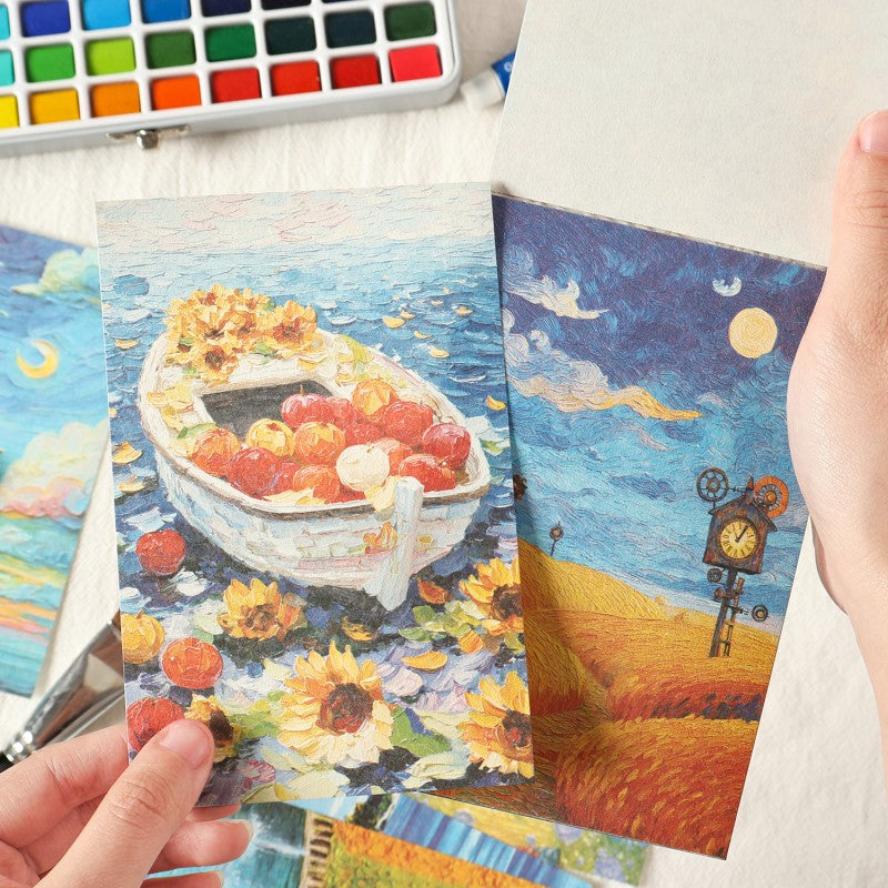 Brushstrokes Of Flowers Material Paper