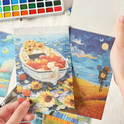 Brushstrokes Of Flowers Material Paper