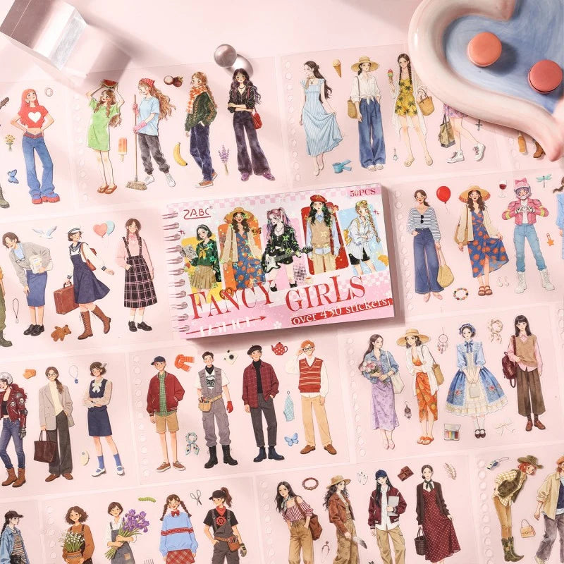 Flower Boy Character Sticker Book
