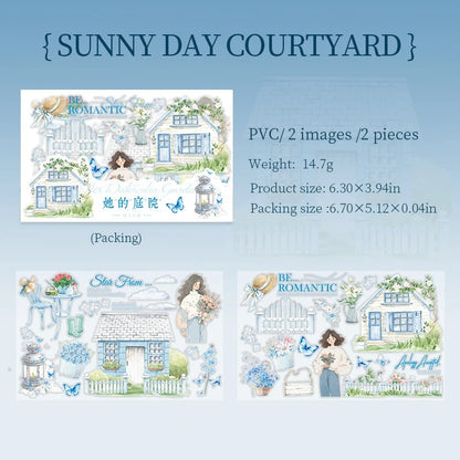 Vintage Garden Transfer Sticker Set