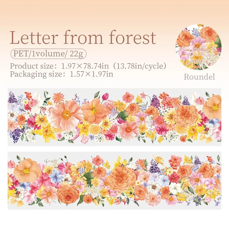 Crossing Flower Sea PET Tape