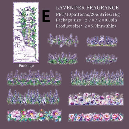 Secret Language of Flowers Sticker Set