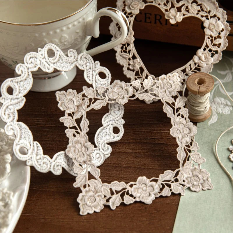 Crochet Floral Letter Relief Sticker Pack