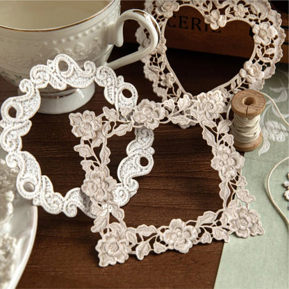Crochet Floral Letter Relief Sticker Pack
