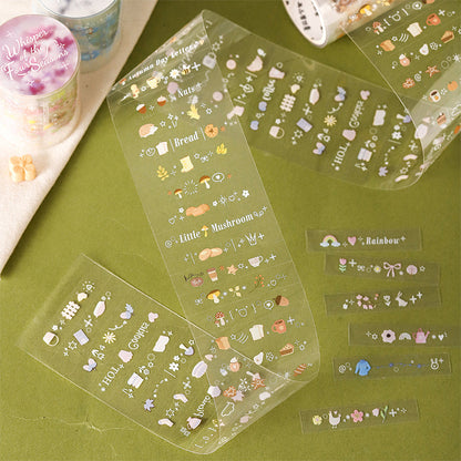 Four Seasons Whisper Series Die Cutting PET Tape featuring sea designs for journaling, scrapbooking and collage