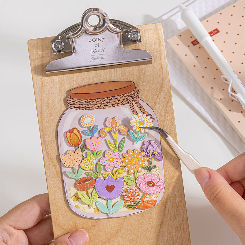 Wish Garden Series Sticker featuring garden designs for journaling, scrapbooking and collage