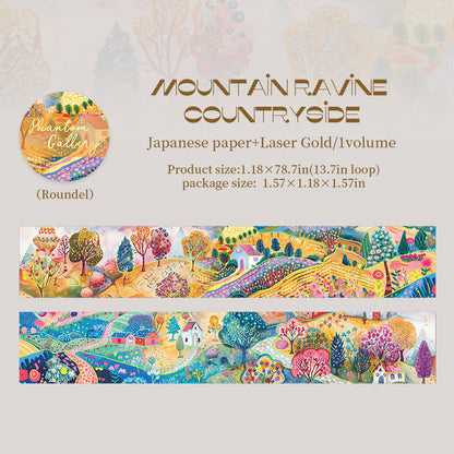 Phantom Chronicles Series Gold Stamping Washi Tape