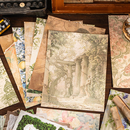 Old Things Collection Series Sticker Book featuring old, and book designs for journaling, scrapbooking and collage