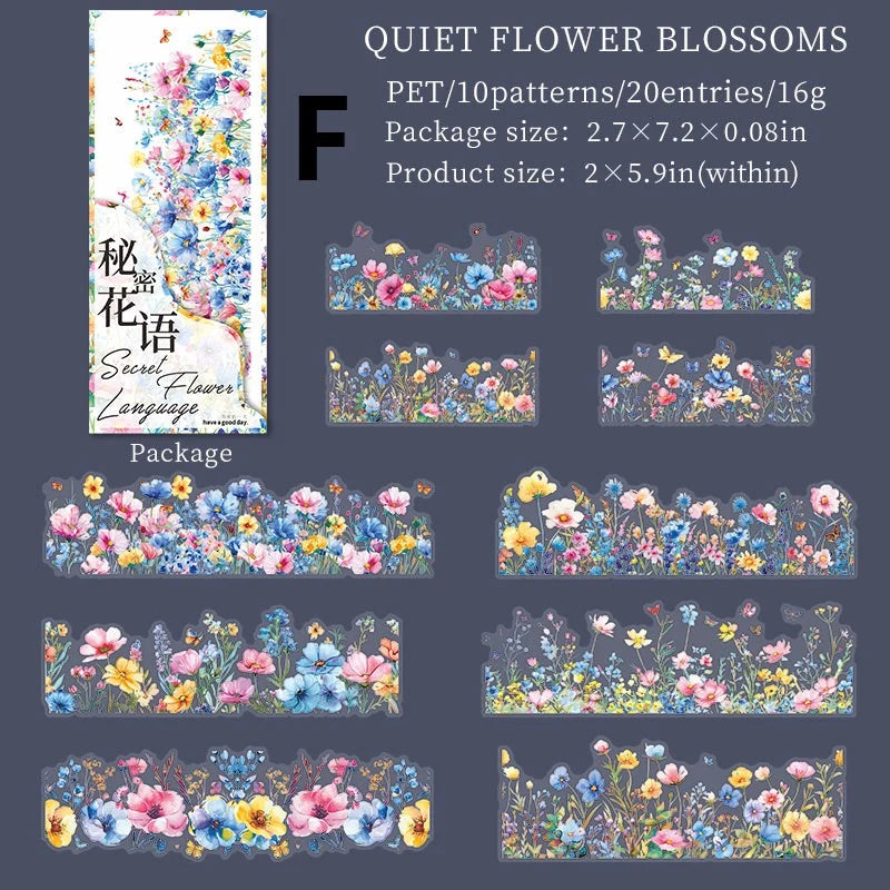 Secret Language of Flowers Sticker Set