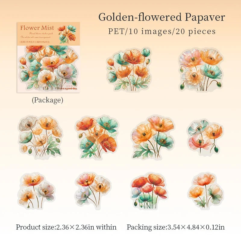 Flower Mist Sticker Pack