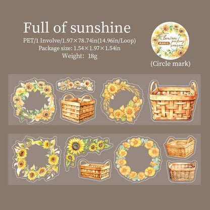 Blooming Season Flower Basket PET Tape
