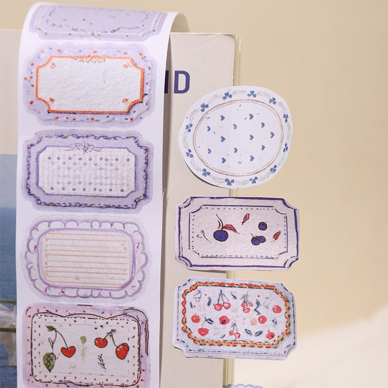 Tag Agglutination Series Die Cutting Writing Paper Tape for journaling, scrapbooking and collage