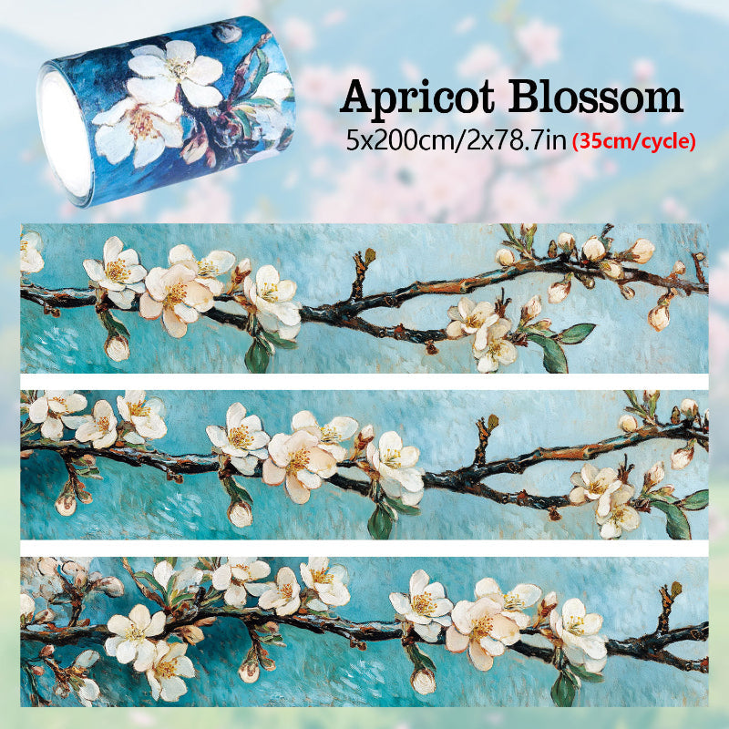 Apricot Blossom Washi Tape for journaling, scrapbooking and collage