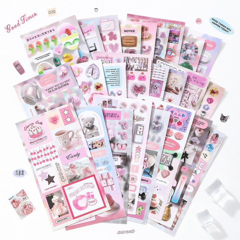 My Ideal Home Series Sticker Book featuring book, and home designs for journaling, scrapbooking and collage