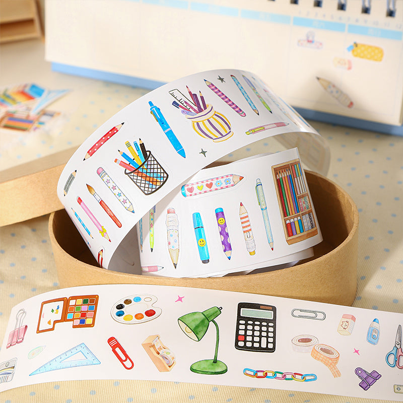 Stationery General Store Series Die Cutting Self-adhesive Tape for journaling, scrapbooking and collage