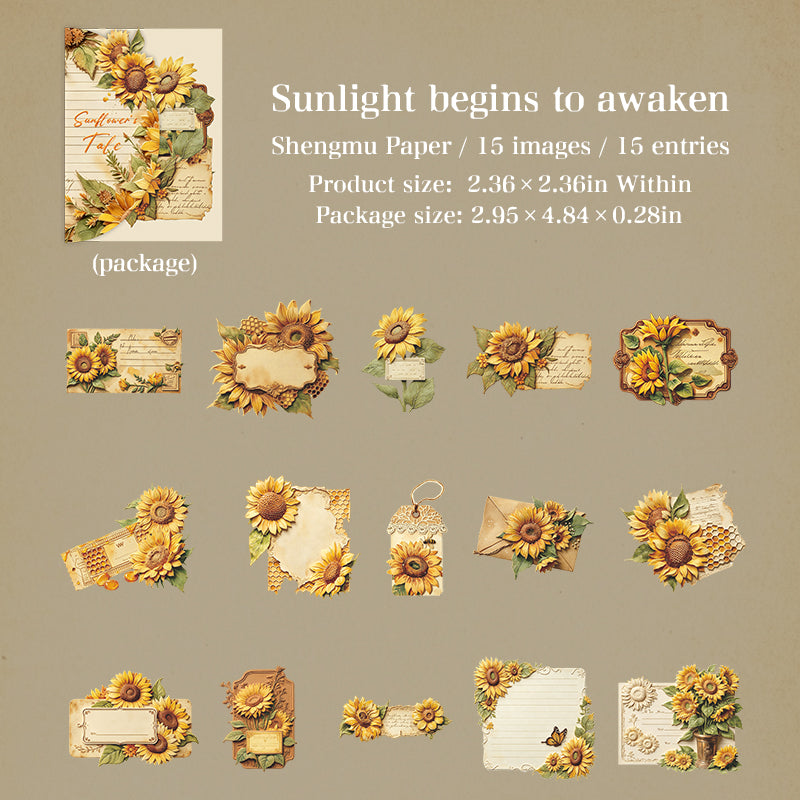 Sunflower Blossom Tale Series Sticker