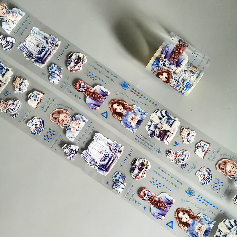 Stay Home Series PET Tape featuring home designs for journaling, scrapbooking and collage