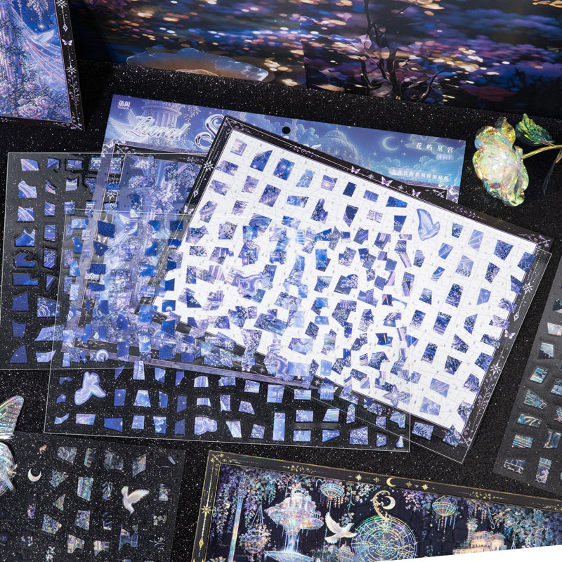 Lost Palace Series 3D Sticker featuring lace designs for journaling, scrapbooking and collage
